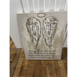 Memorial angel wings religious or non artwork canvas picture home decor